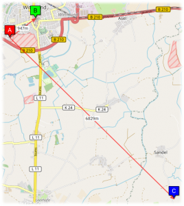 Screenshot, Karte: OpenStreetMap